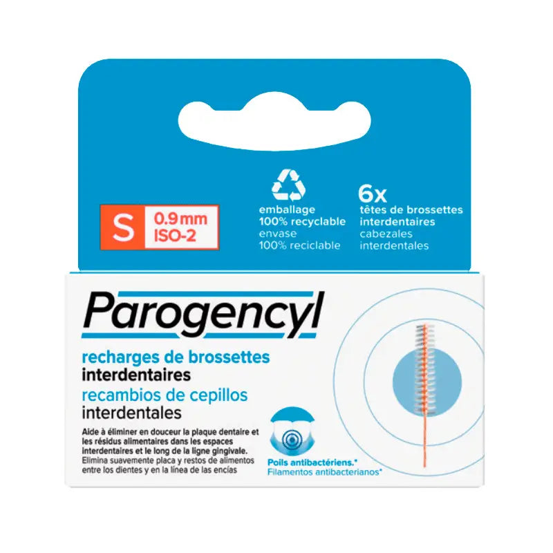 Parogencyl Samurai Interdental Brush Refills S, 6 Recargas