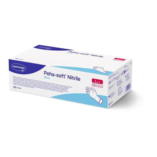 Luvas Peha-Soft Nitrilo Azul Tamanho L , 150 pcs.