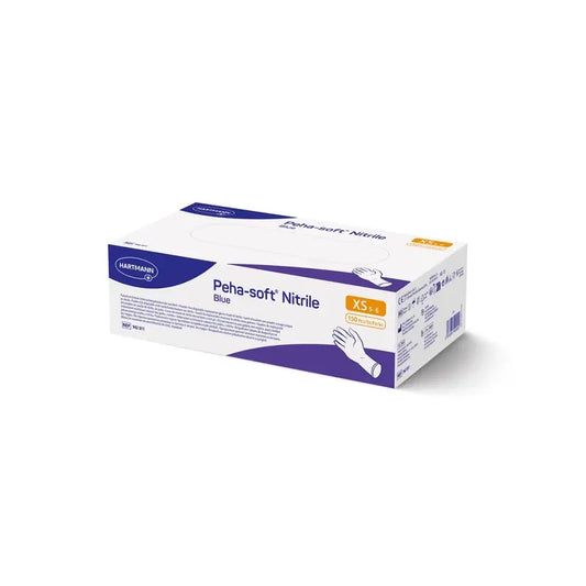 Luvas Peha-Soft Nitrilo Azul Xs , 150 unidades