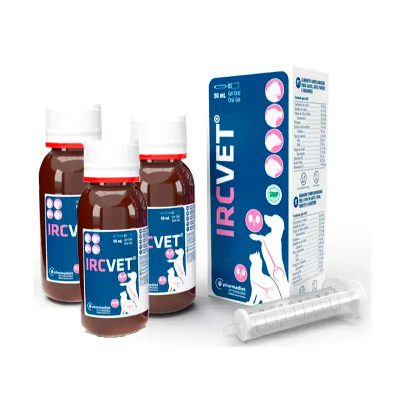Pharmadiet Irc-Vet Gel, Embalagem 3 x 50 ml