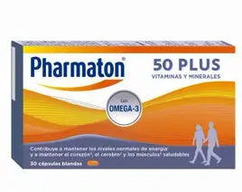 PHARMATON 50 MAIS 30 CÁPSULAS
