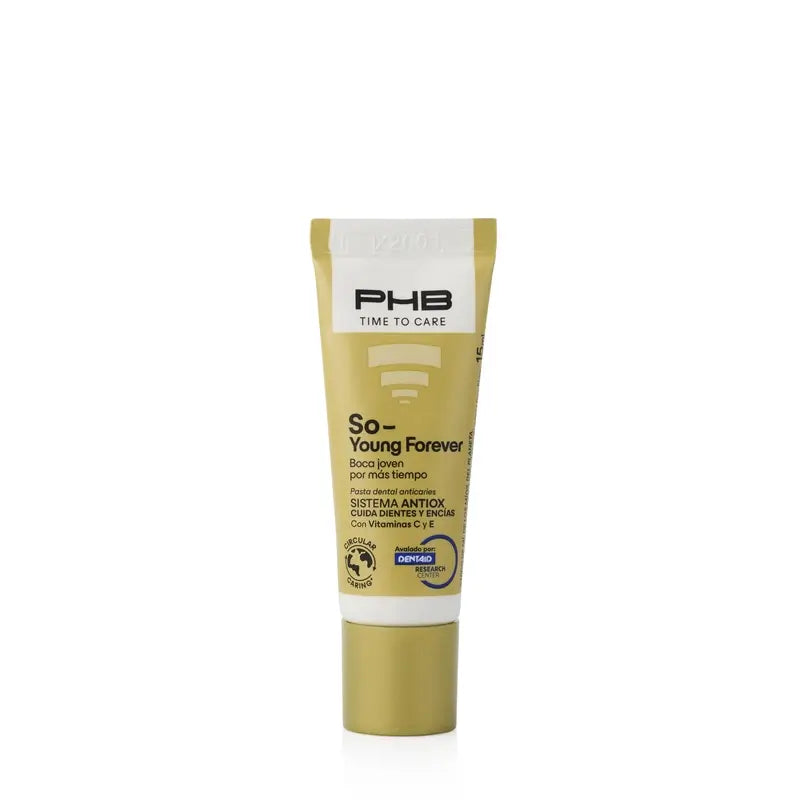 Phb Time To Care So Young Forever Pasta de Dentes Anticáries, 15 ml