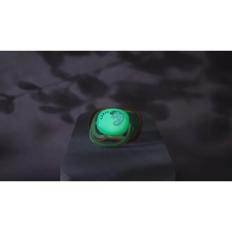 Philips Avent 2 chupetas ultra air nighttime 6-18m bebé menino