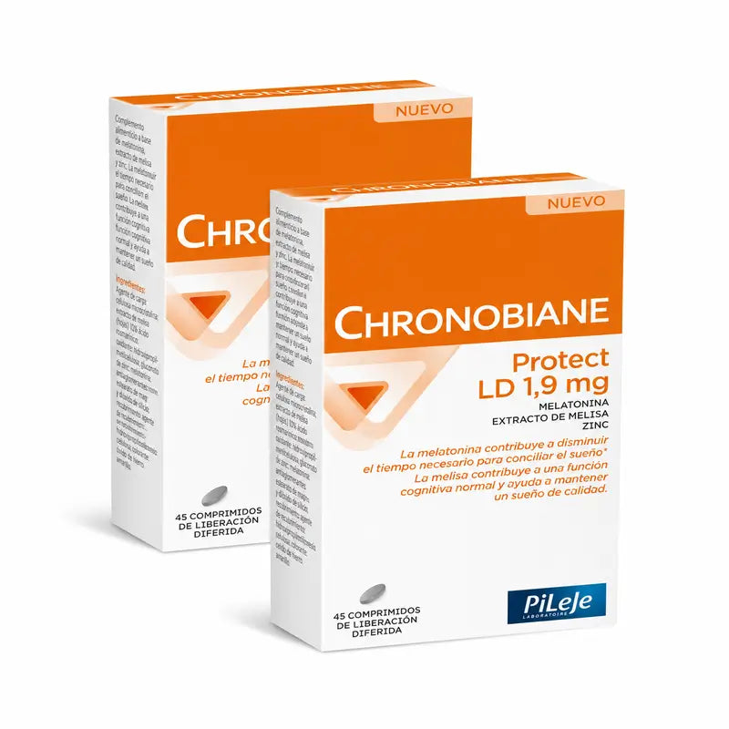 Pileje Chronobiane Ld Protect 1,9 mg Embalagem com 2 x 45 comprimidos