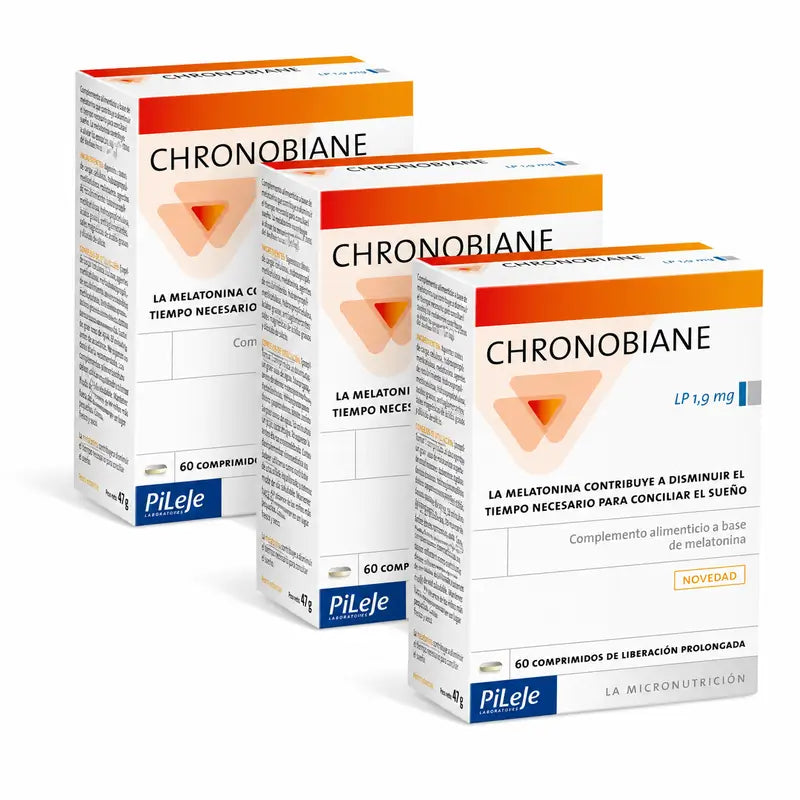 Pileje Chronobiane LP 1,9 mg Embalagem de 3 x 60 comprimidos
