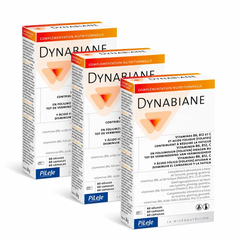 Pileje Dynabiane Embalagem de 3 x 60 cápsulas