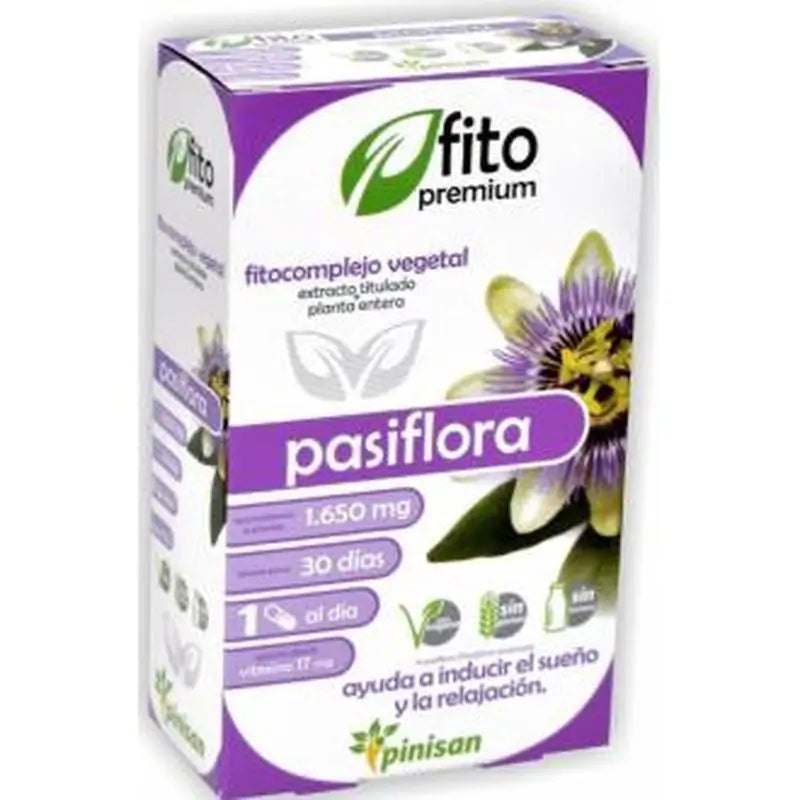 Pinisan Fito Premium Pasiflora 30 Cápsulas