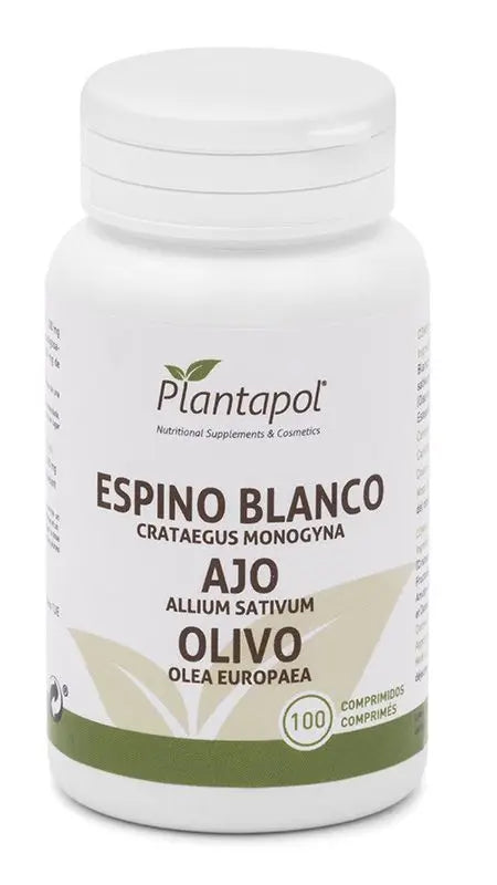 Planta Pol Espino Blanco Ajo Olivo 550 Mg, 100 Comprimidos