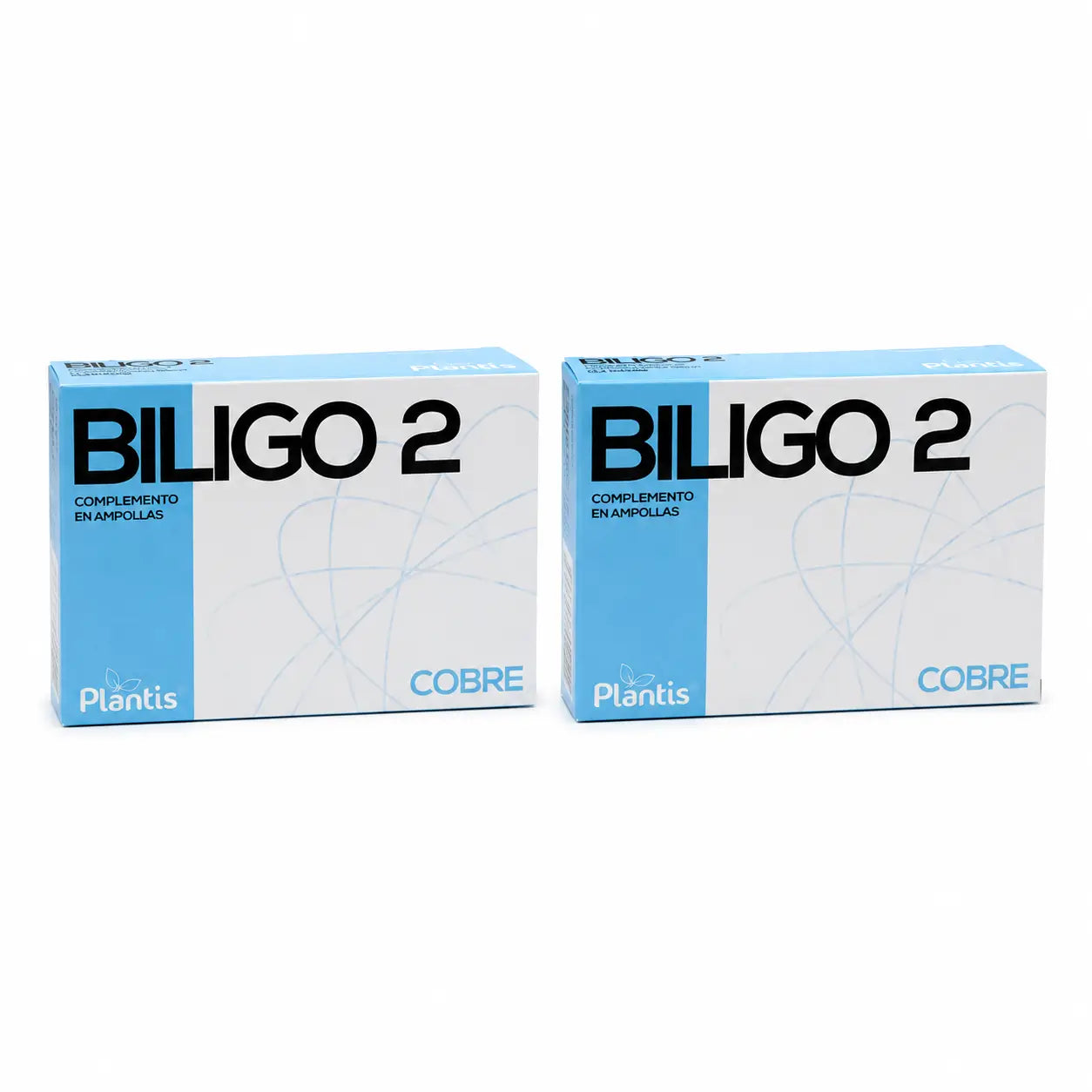 Plantis Biligo 2 Cobre, 20 ampolas de 2 ml, embalagem com 2