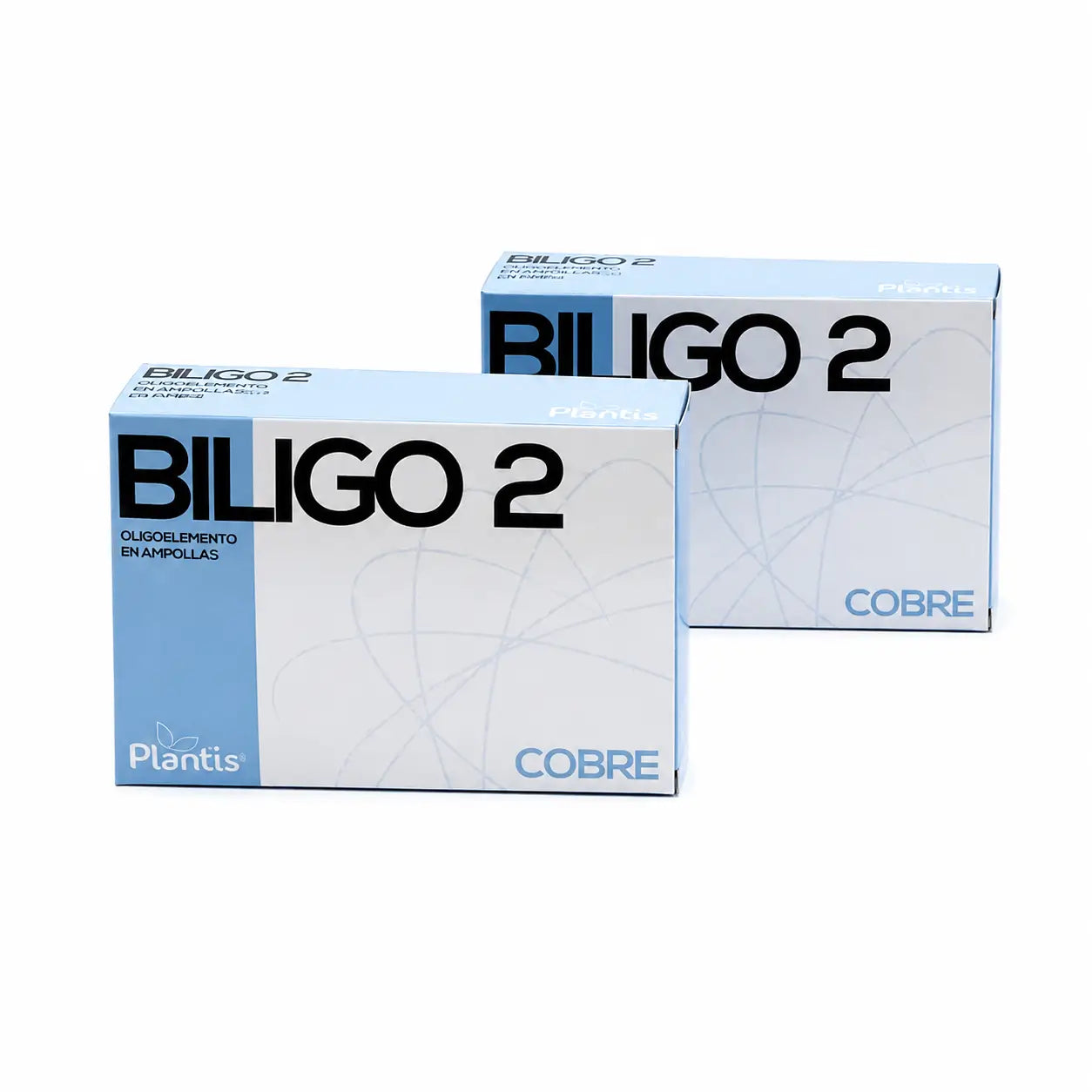 Plantis Biligo 8 Magnésio Oligoelemento, 20 ampolas de 2 ml, embalagem de 2