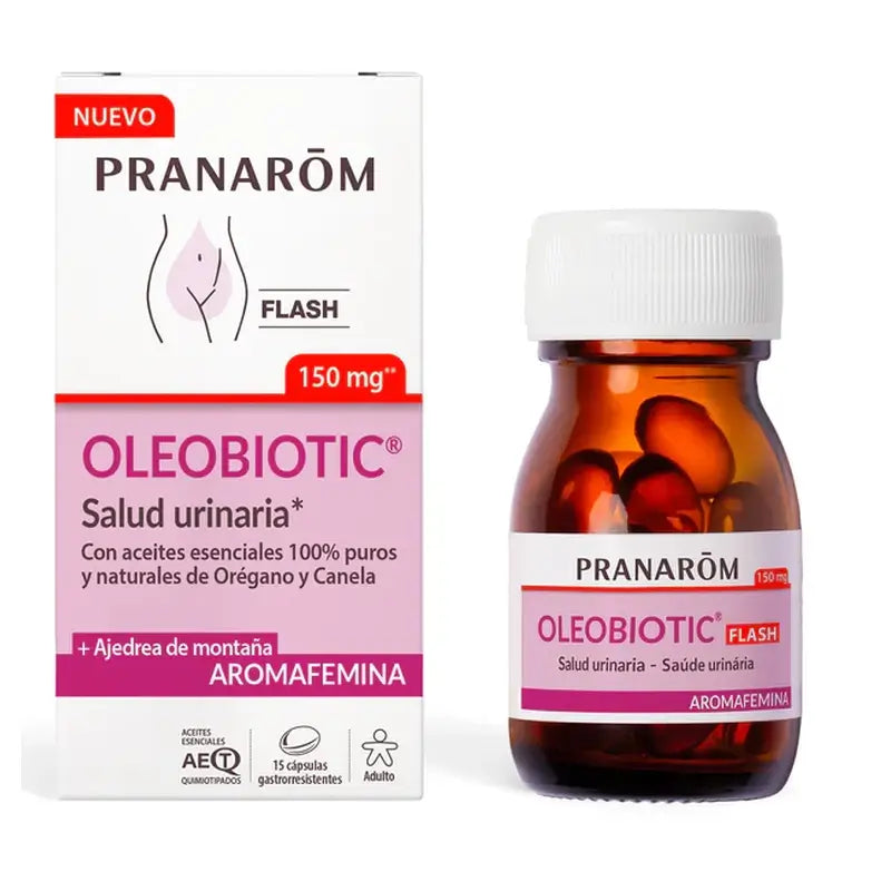Pranarom Aromafemina Oleobiótico Saúde Urinária 15 cápsulas