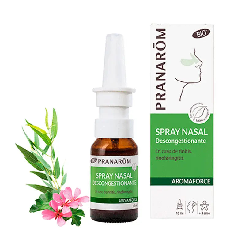 Pranarom Aromaforce Nasal Spray Orgânico, 15 ml