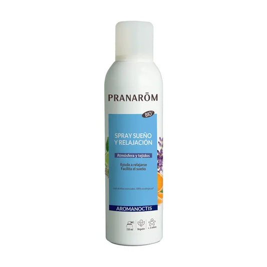 Pranarom Aromanoctis Spray de Sono e Relaxamento Atmosfera e Tecidos Bio, 150 ml