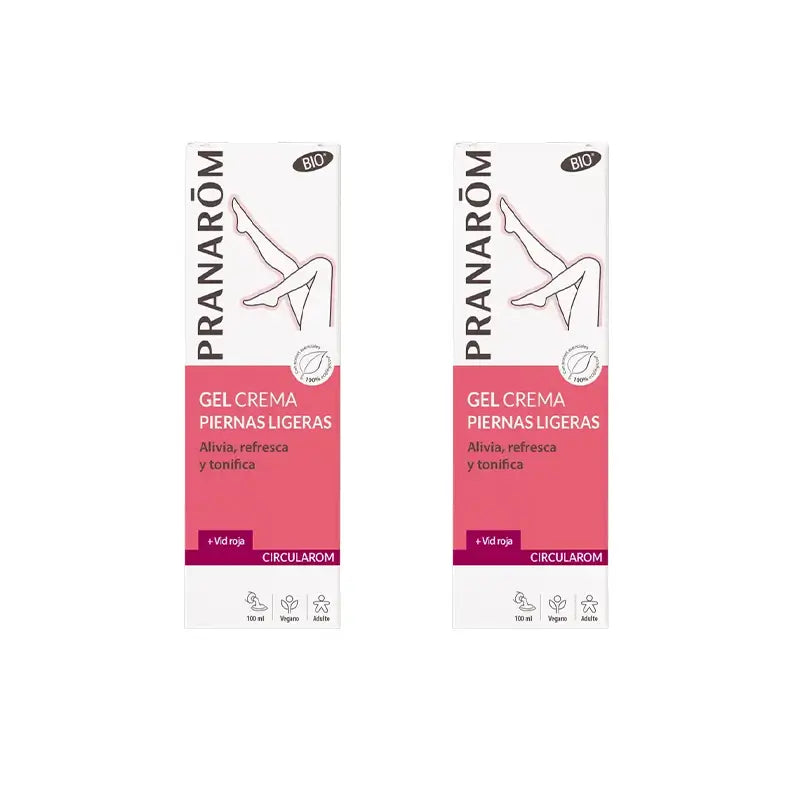 Pranarôm Circularom Light Legs Cream Gel Bio, 2X100 Ml