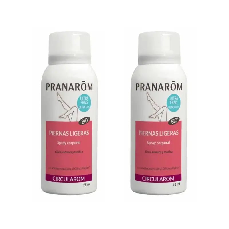 Pranarôm Circularom Spray Corporal Pernas Leves, 2X75Ml