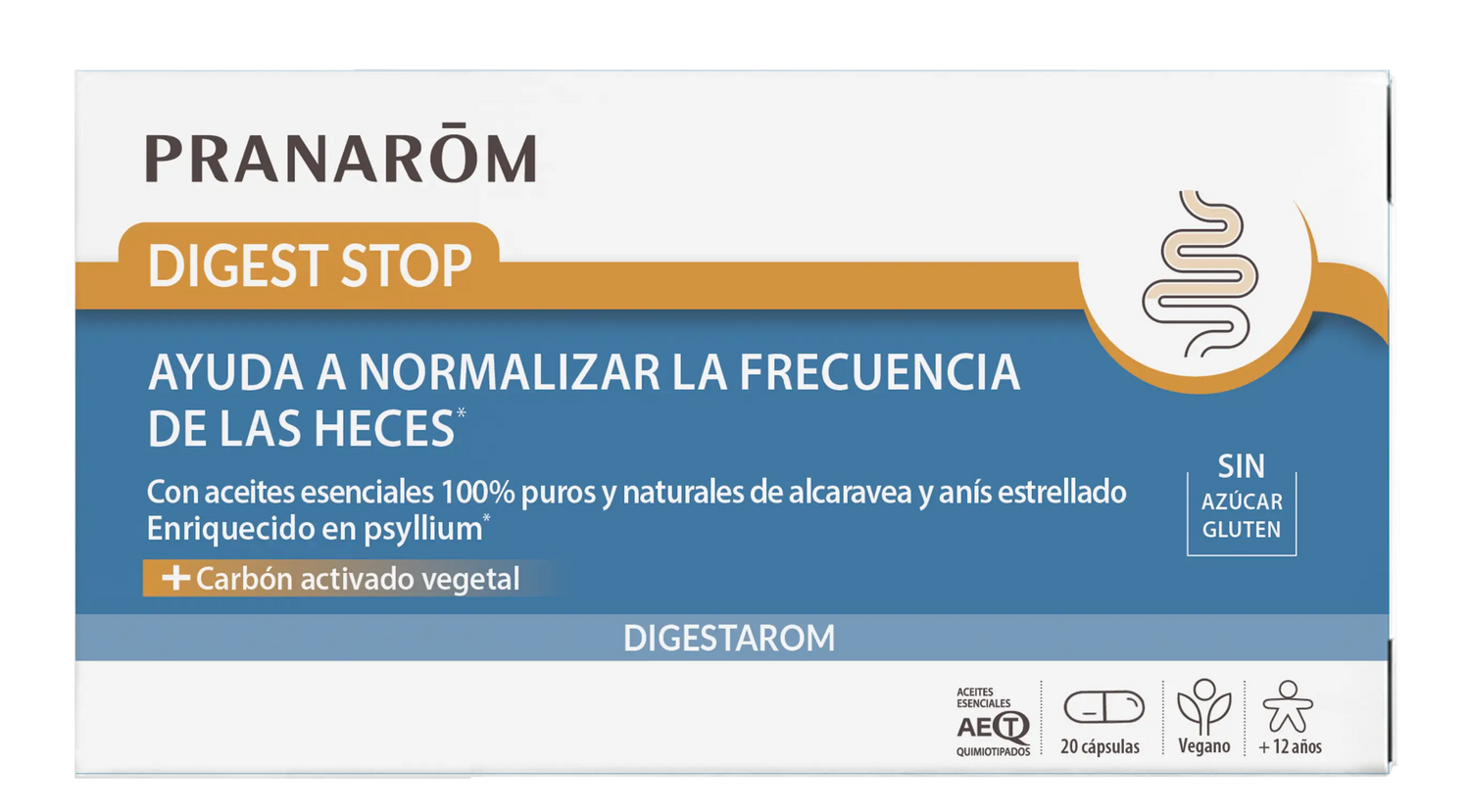 Pranarom Digestarom Digest Stop, 20 cápsulas