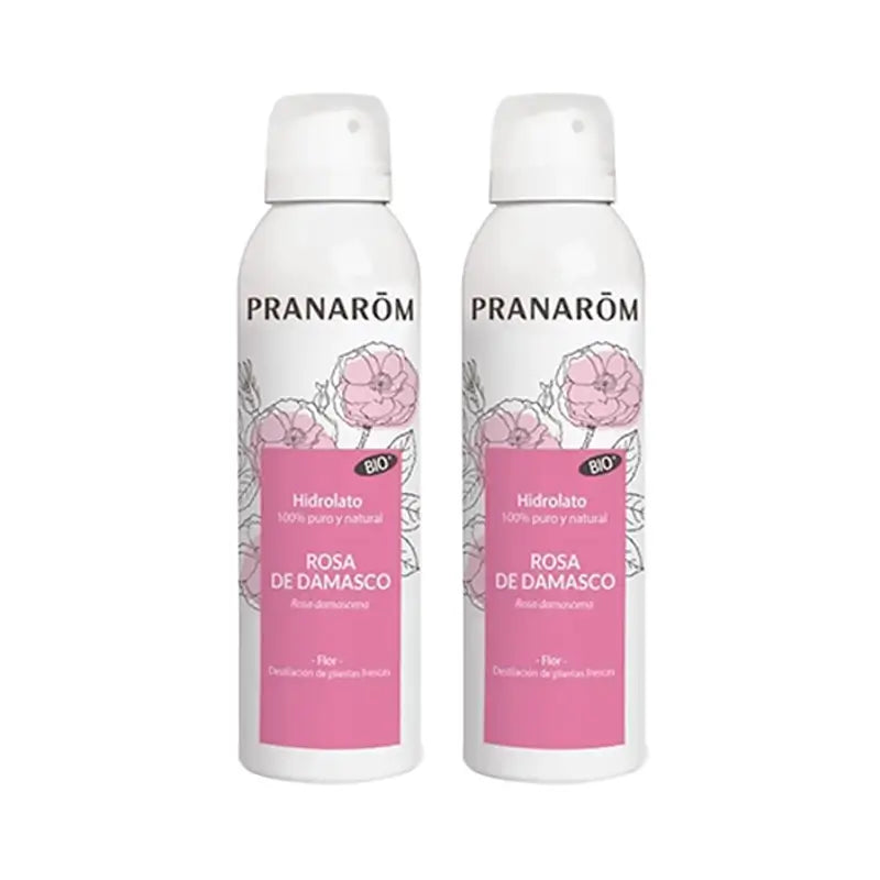 Hidrolatos de Rosa Damascena Biológica Pranarôm, 2X150 Ml