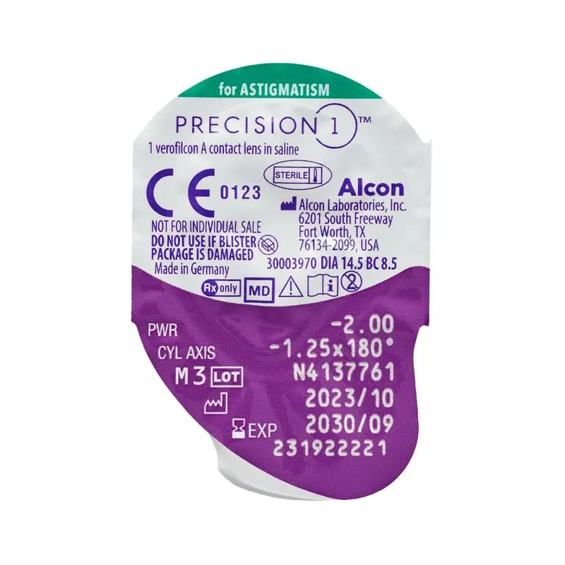 Precision1 Daily Toric Lenses , 90 unidades