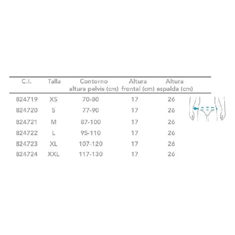 Cinta lombossacra semi-rígida Primspine Care Crossover lombar Bege M