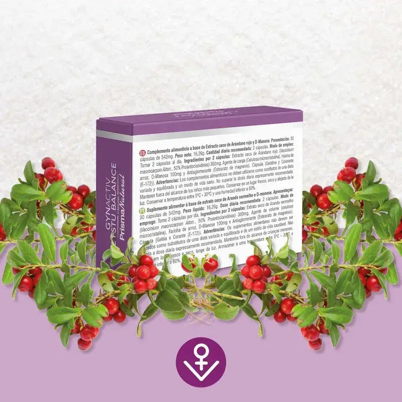 Prisma Natural Gynactiv Cystu-Balance, 30 Cápsulas