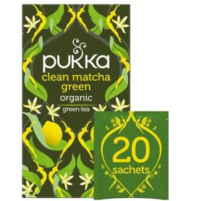 Pukka Clean Matcha Ortiga-Curcuma Infusion 20Ud. Bio