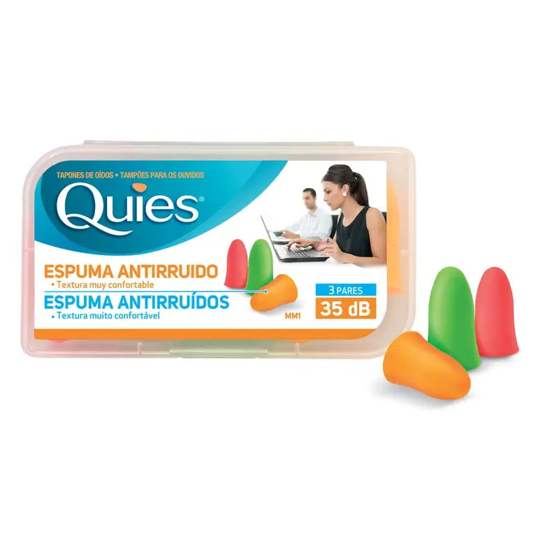 Plugues de Orelha de Borracha Quies 6 unidades