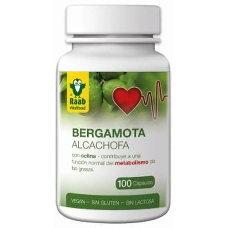 Raab Vitalfood Bergamota-Alcachofa 100Cap. Sg Vegan