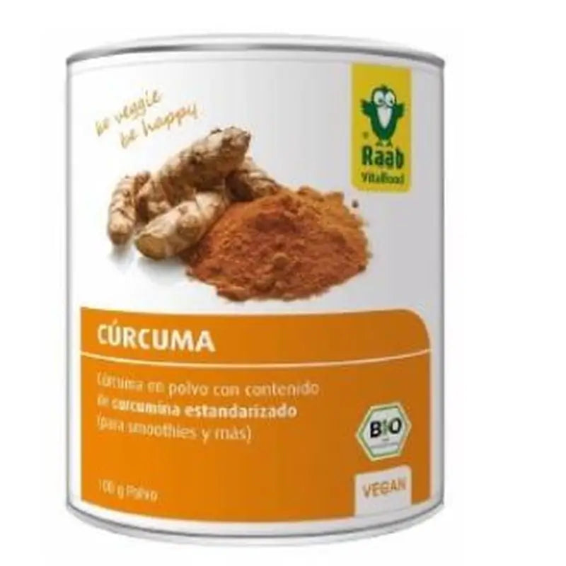 Raab Vitalfood Curcuma Con Pimienta Polvo 100Gr. Bio Sg Vegan