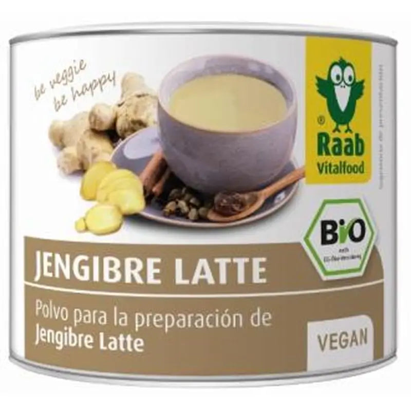Raab Vitalfood Jengibre Latte Polvo 70Gr. Bio Sg Vegan