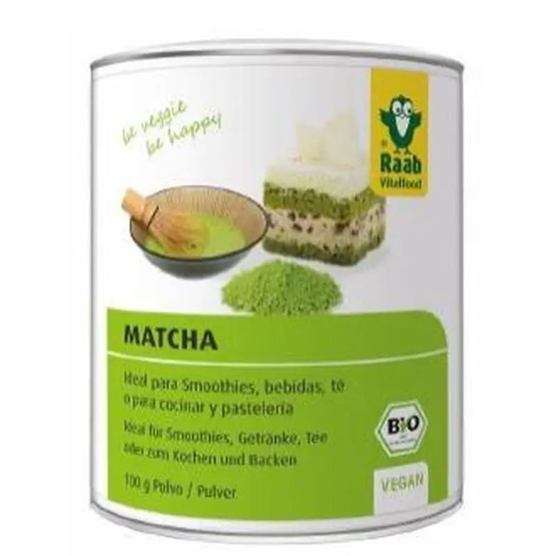 Raab Vitalfood Matcha Te Verde Basic Polvo 100Gr. Bio Sg Vegan