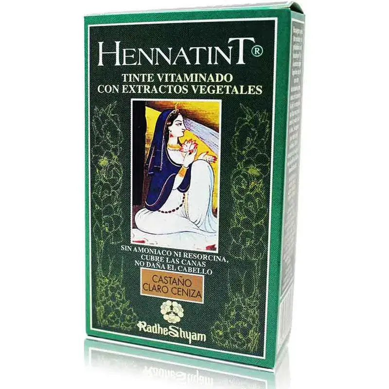 Radhe Shyam Hennatint Cinzento Castanho Claro, 60 ml
