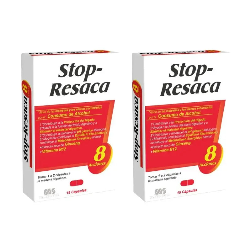 Relafit Stop Hangover Suplemento Alimentar , 2X15 Cápsulas