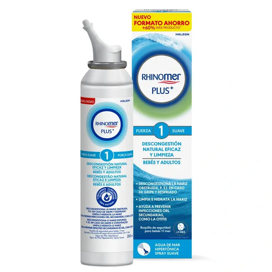Rhinomer Plus+ F1 Bebés e Adultos Formato Económico , 200 ml