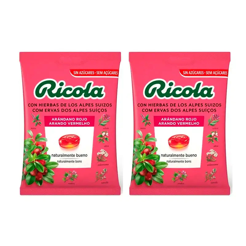 Ricola Blueberry Saz Bag , Embalagem 2 x 70 gramas