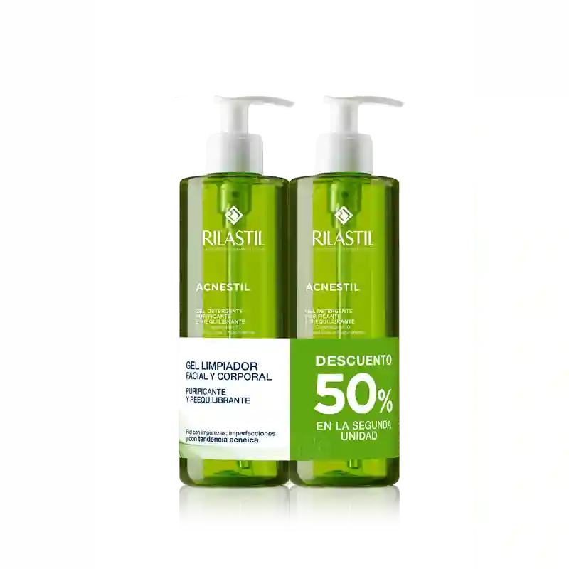 Rilastil Acnestil Prm Acnestil Gel 2ª Unidade 50% , 2X400 Ml
