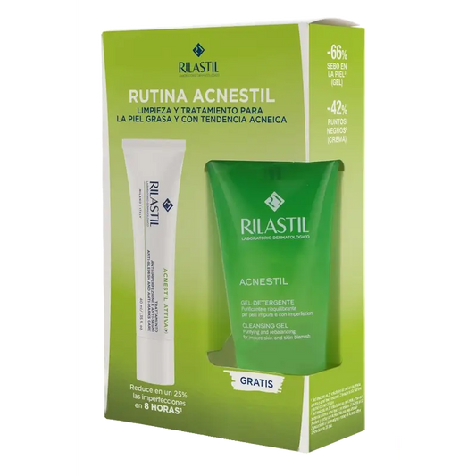 Rilastil Acnestil Acne Derma Routine Pack, 40 ml + 50 ml