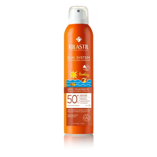 Rilastil Sun System SPF 50+ Baby Transparent Spray Transparente, 200 ml