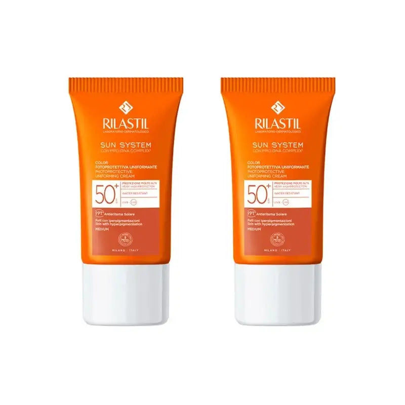 Rilastil Sun System Spf 50+ Colour, 2X50 Ml