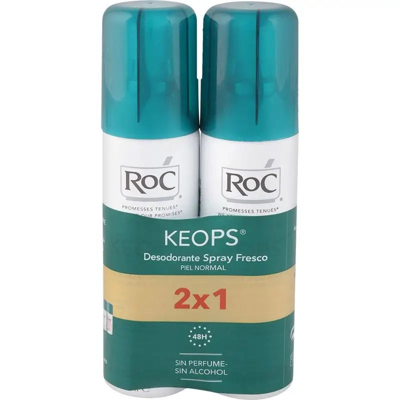 Roc Pack Roc Keops Deo Spray Fresco 2X100Ml.