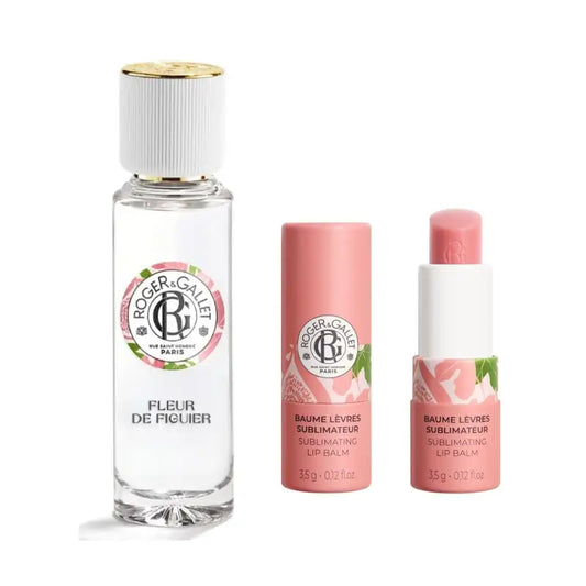 Roger & Gallet Fleur De Figuier Lip Balm + Pacote de Água Perfumada Well-being