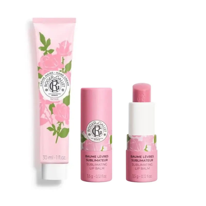 Roger & Gallet Rose Rose Creme de mãos + bálsamo labial