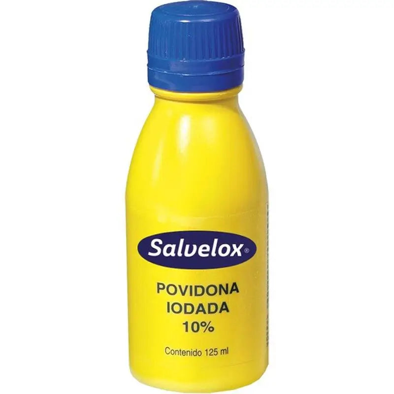 Salvelox Povidona Iodo 10 % 125 ml para feridas e queimaduras