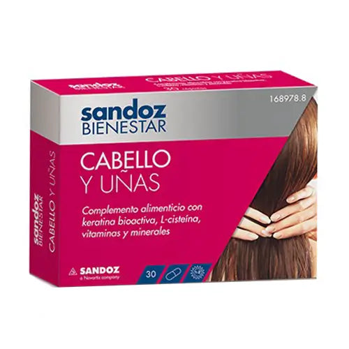 SANDOZ BEM-ESTAR CABELO E UNHAS 30 CÁPSULAS