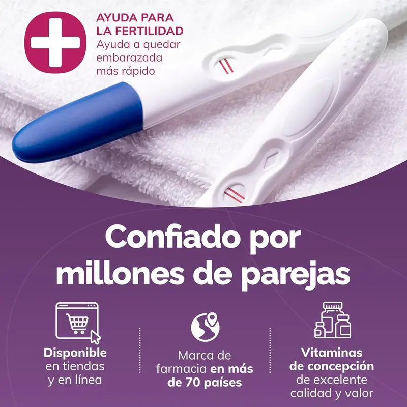 Sasmar Conceive Plus Apoio à Fertilidade Feminina, 60 Cápsulas