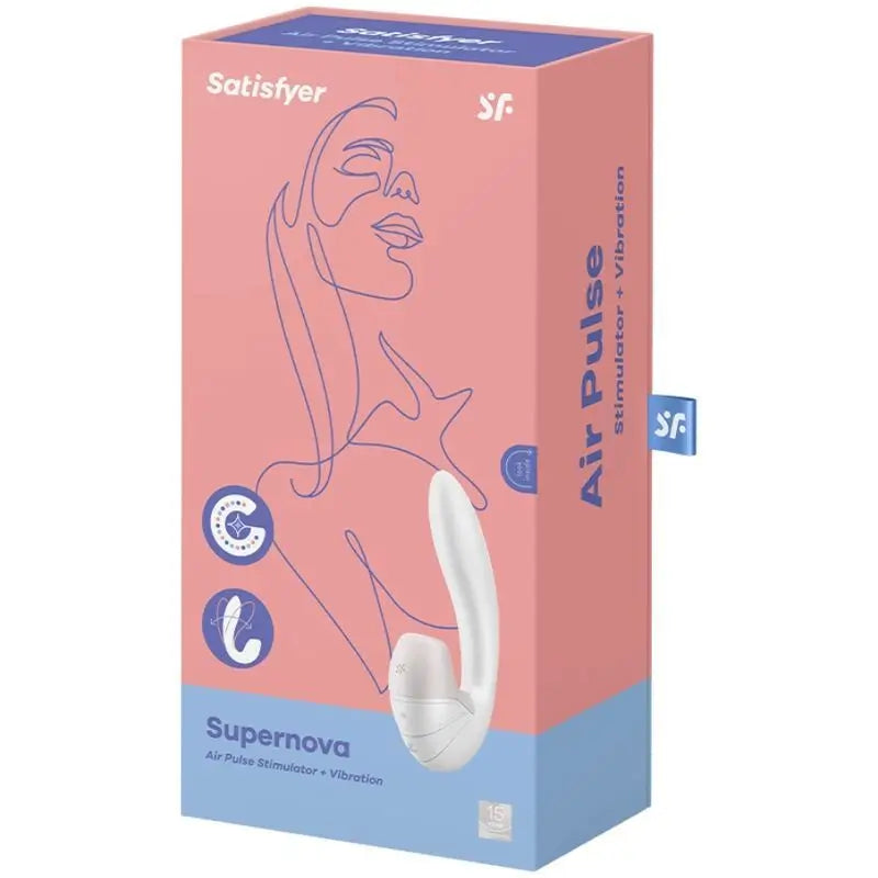 Satisfyer Air Pulse Supernova Estimulador Y Vibrador - Blanco