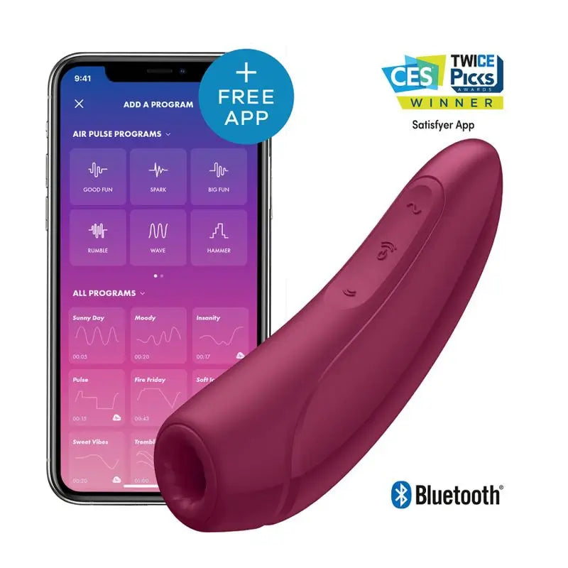 Satisfyer Connect Curvy 1+ - Rojo Rosado