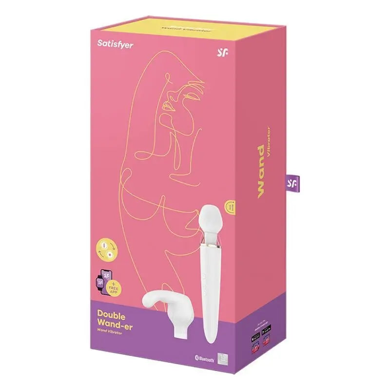 Satisfyer Connect Double Wand-Er App - Branco