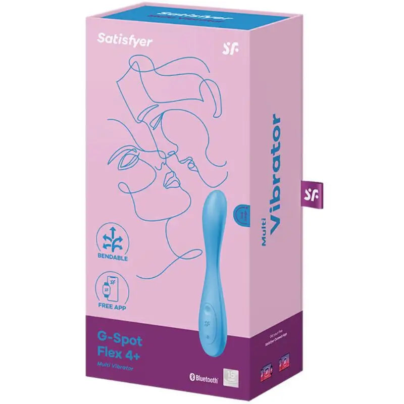 Satisfyer Connect G-Spot Flex 4+ Multi Vibrador App - Azul