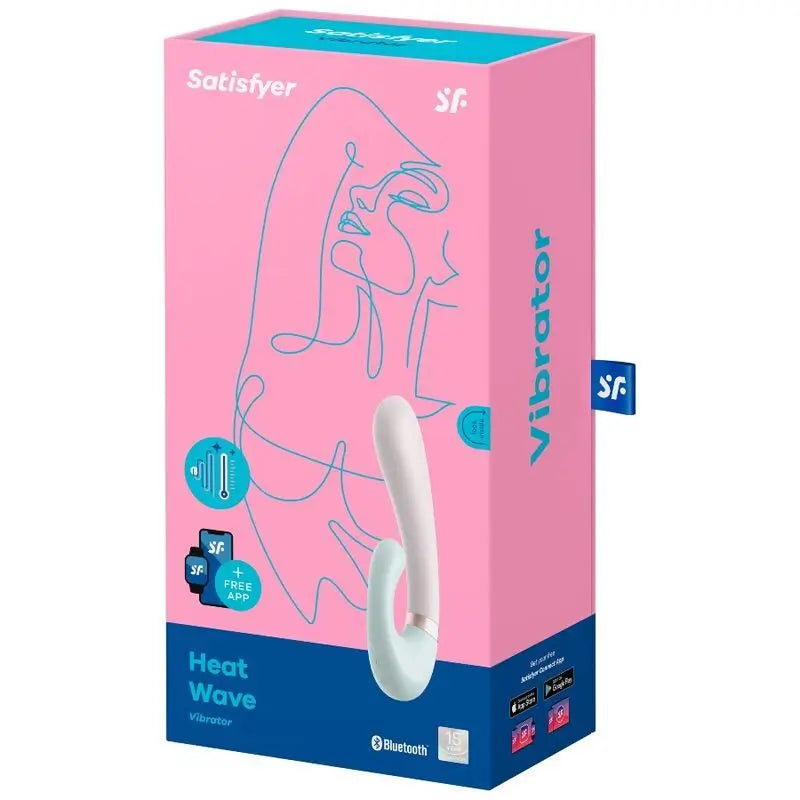 Satisfyer Connect Heat Wave Vibrador App - Blanco