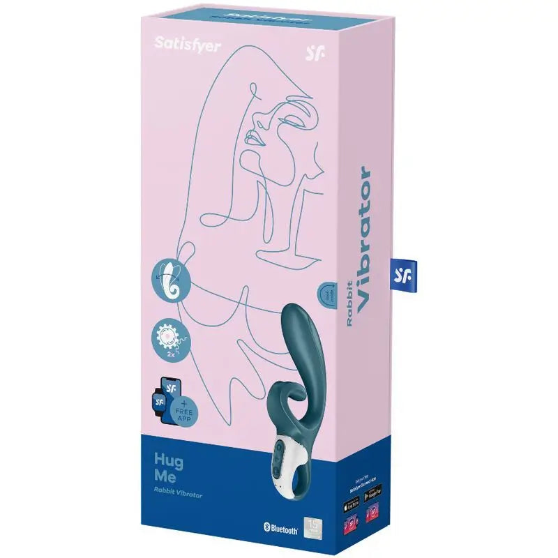 Satisfyer Connect Hug Me Vibrador Rabbit App - Azul
